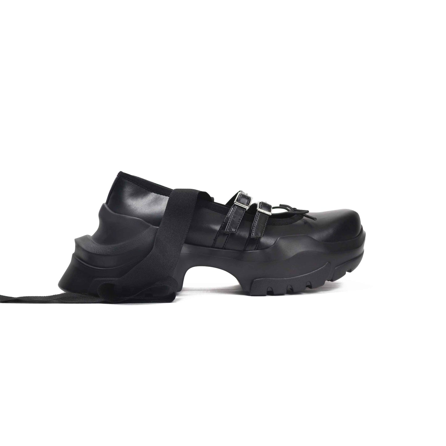 【AKIKOAOKI】Achilles Ballet / Black x Black / バレエシューズ