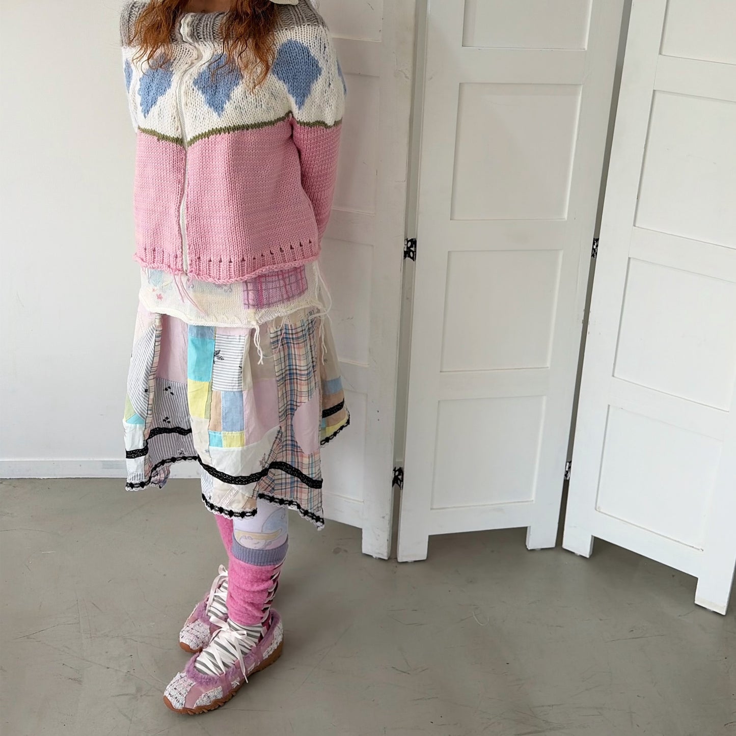 Long socks / Pink Mix / マルチストライプソックス