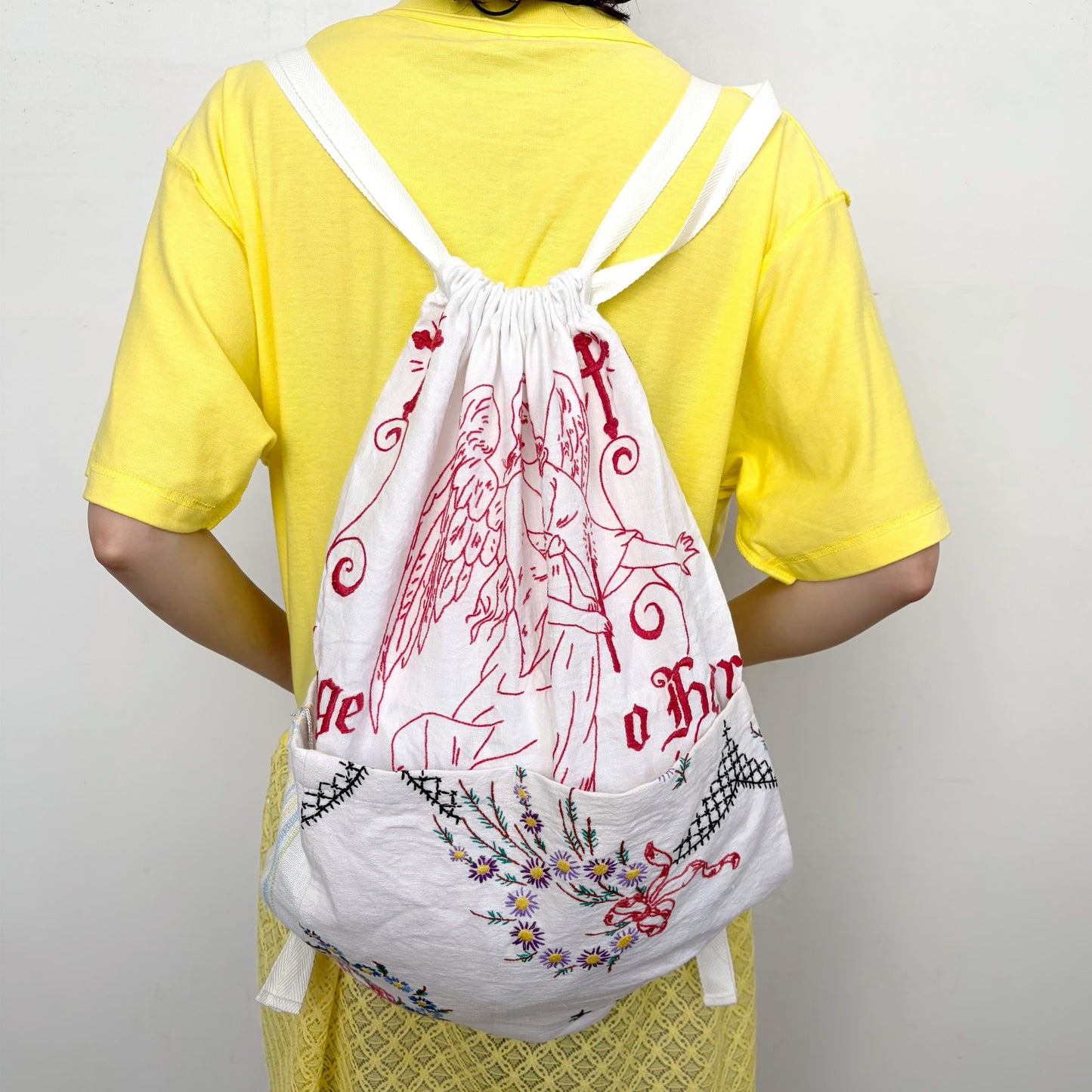 TABLECLOTH drawstring backpack / テーブルクロスバックパック