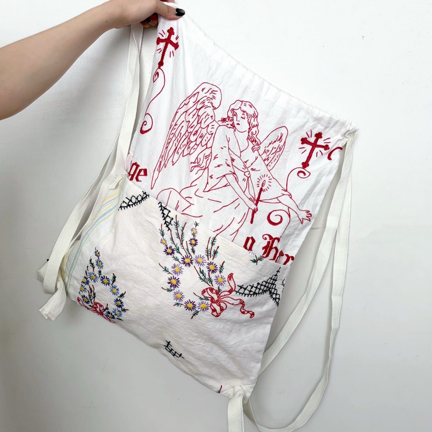 TABLECLOTH drawstring backpack / テーブルクロスバックパック