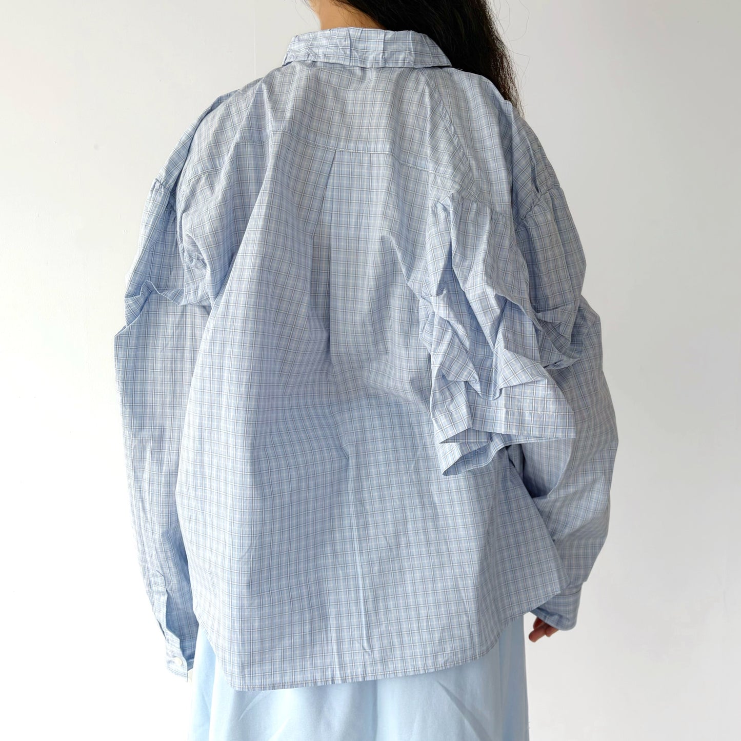 CONFUSING LONG SLEEVES SHIRT / BLUE / ユニークシャツ