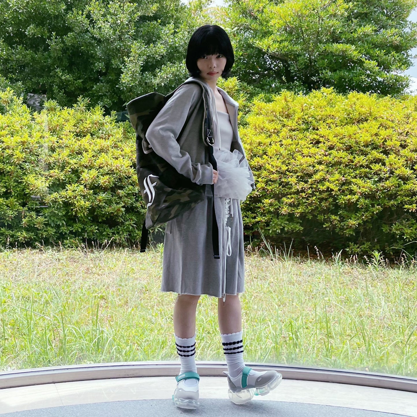 [fa.er.ie] rope loose skater backpack / camo / カモスケーターバックパック