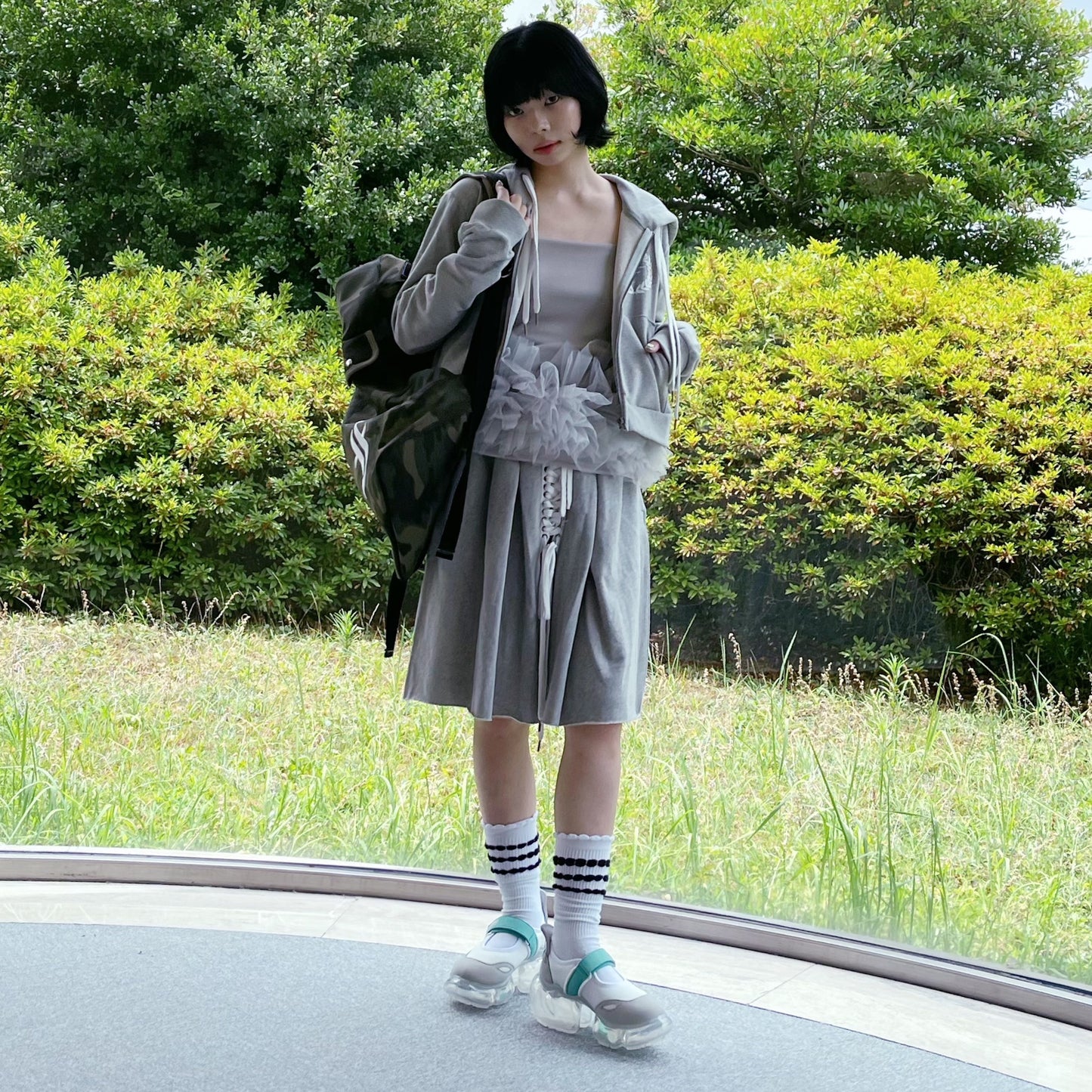 [fa.er.ie] rope loose skater backpack / camo / カモスケーターバックパック
