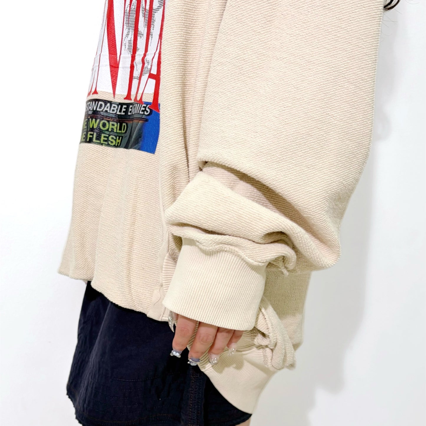 【SHEEP LIMITED】POTENTIAL INSIDE-OUT REVERSIBLE HOODIE FOR SHEEP / BEIGE / グラフィックフーディー