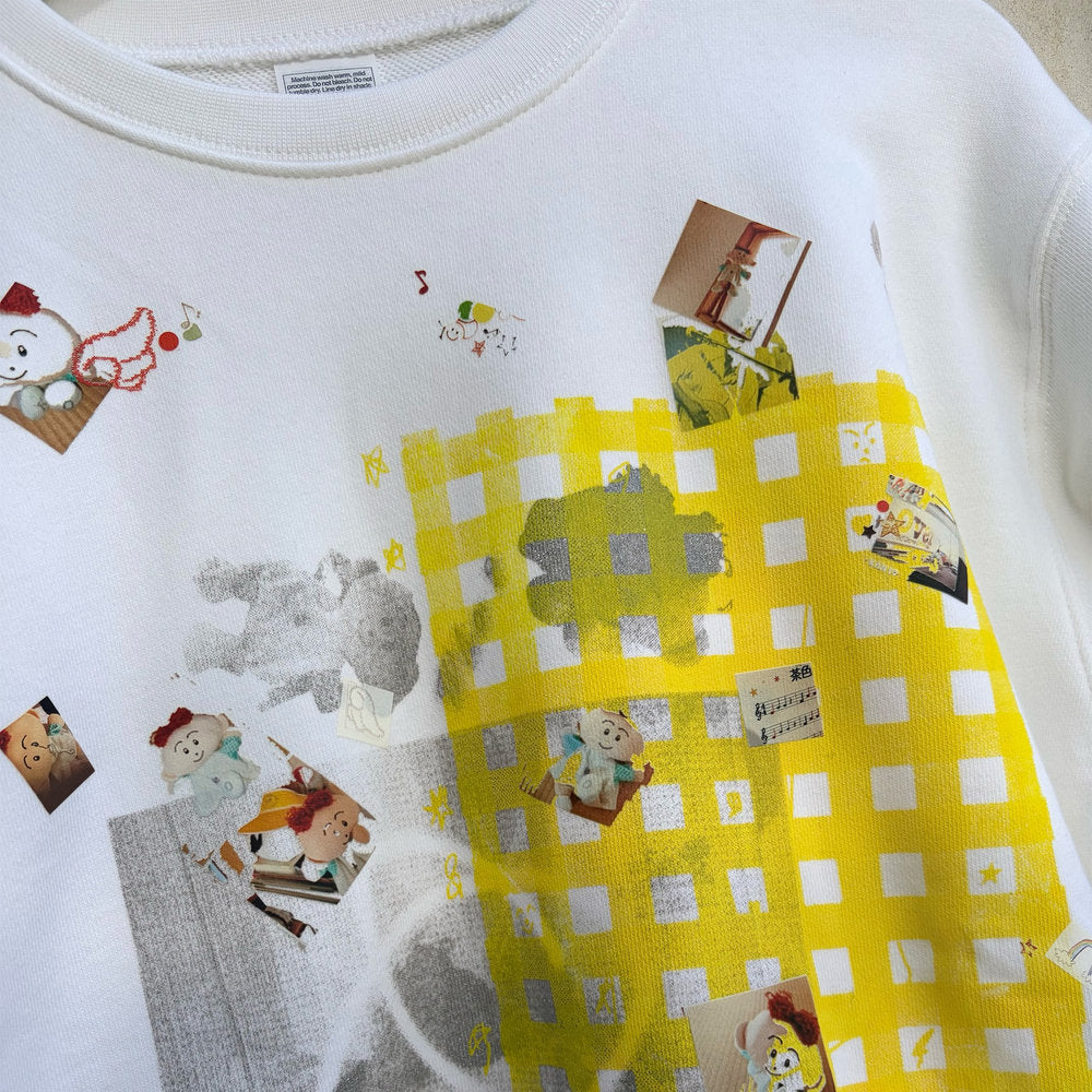 Who? Sweat / White / プリントスウェット
