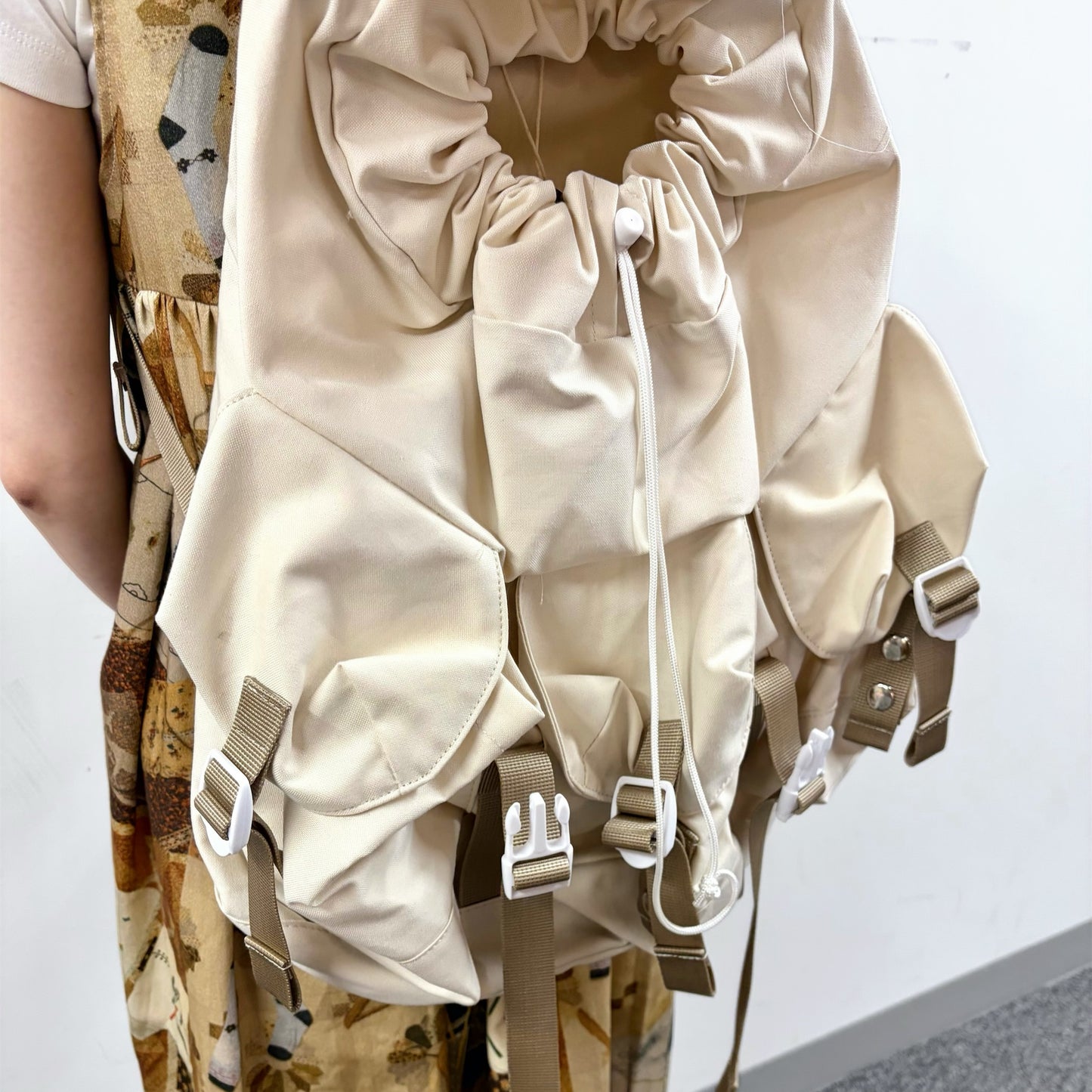 Lace backpack / Natural / レースバックパック