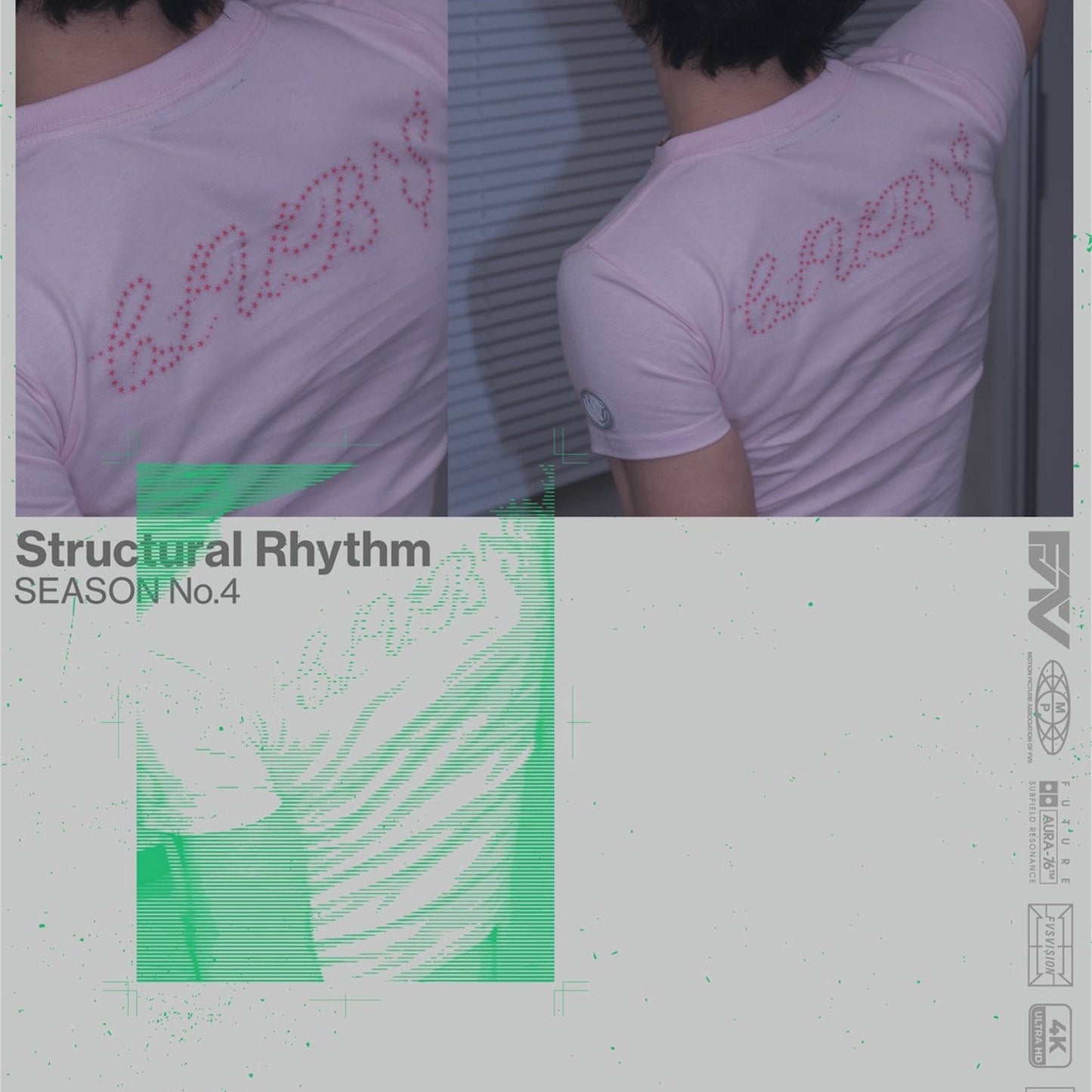 ROMintheFloor TEE / PINK / グラフィックプリントTシャツ