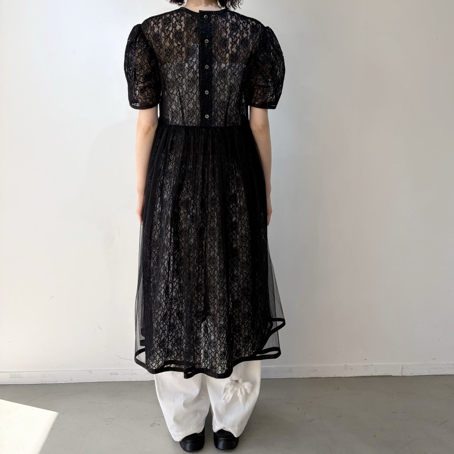 Lace dress / Black / レースドレス