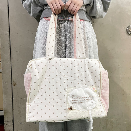 Fifi tote bag / pink / キルティングバッグ