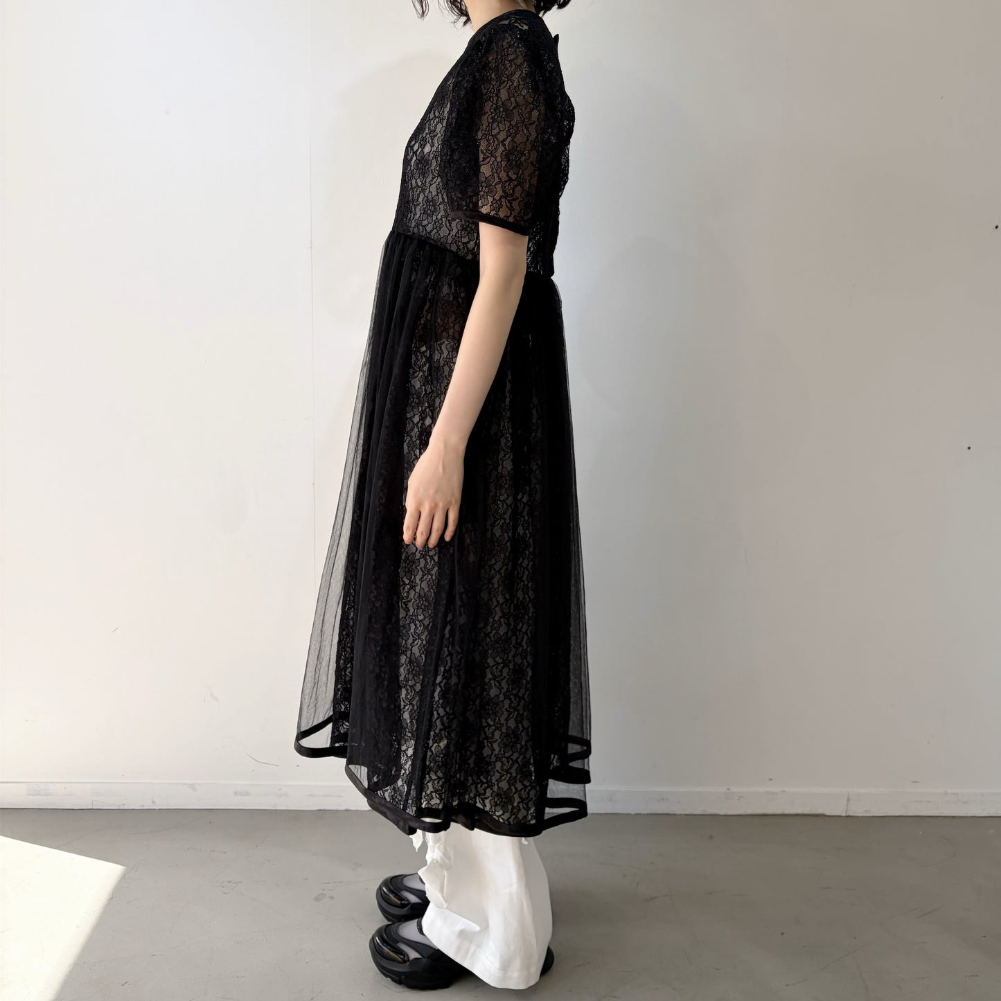 Lace dress / Black / レースドレス