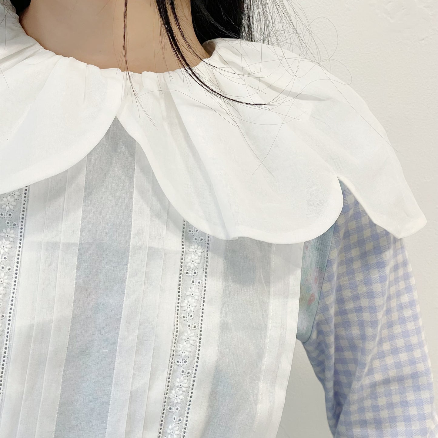 Sheer Cotton Blouse / White / シアーコットンブラウス