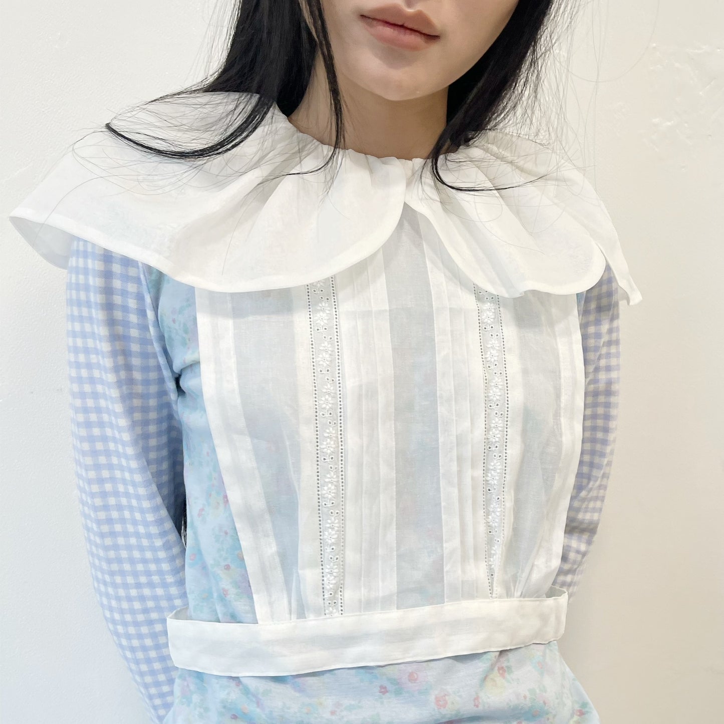 Sheer Cotton Blouse / White / シアーコットンブラウス