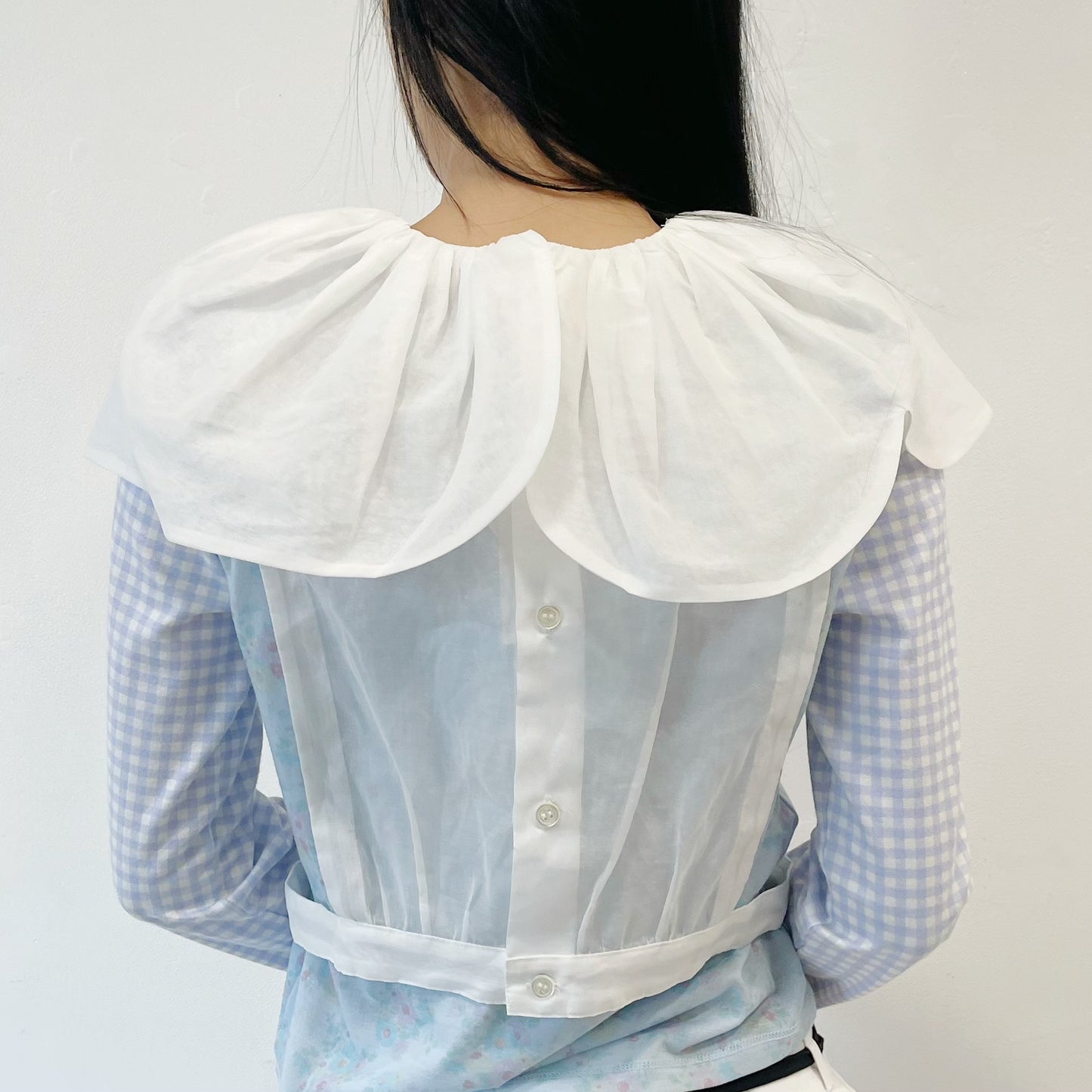 Sheer Cotton Blouse / White / シアーコットンブラウス