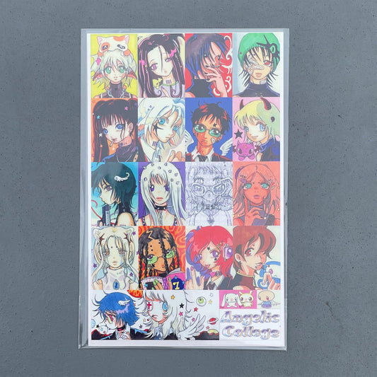 【oliwa】Angel Grid Sticker / ステッカー