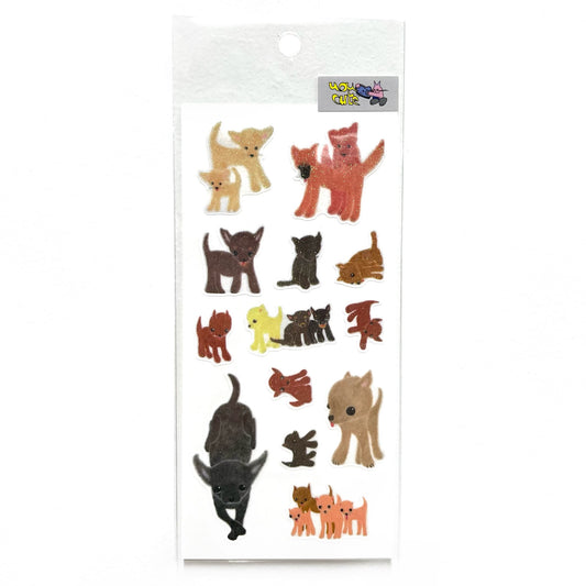 【uou_cute】Sticker- Dogs / ステッカー