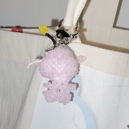 [X KUMDORI] KUMSUNI Beads Key Ring / ビーズキーリング