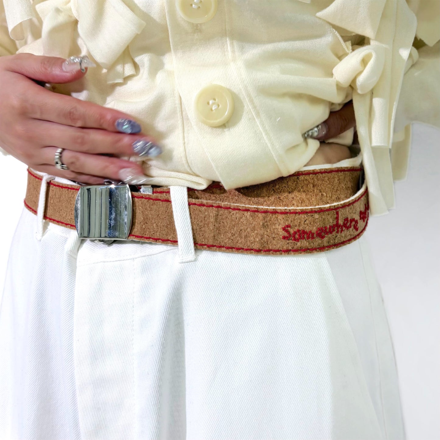 cork belt / red / コルクベルト