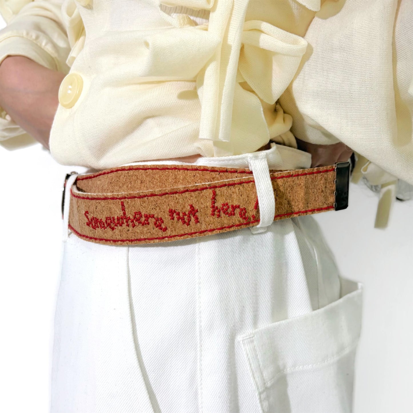 cork belt / red / コルクベルト