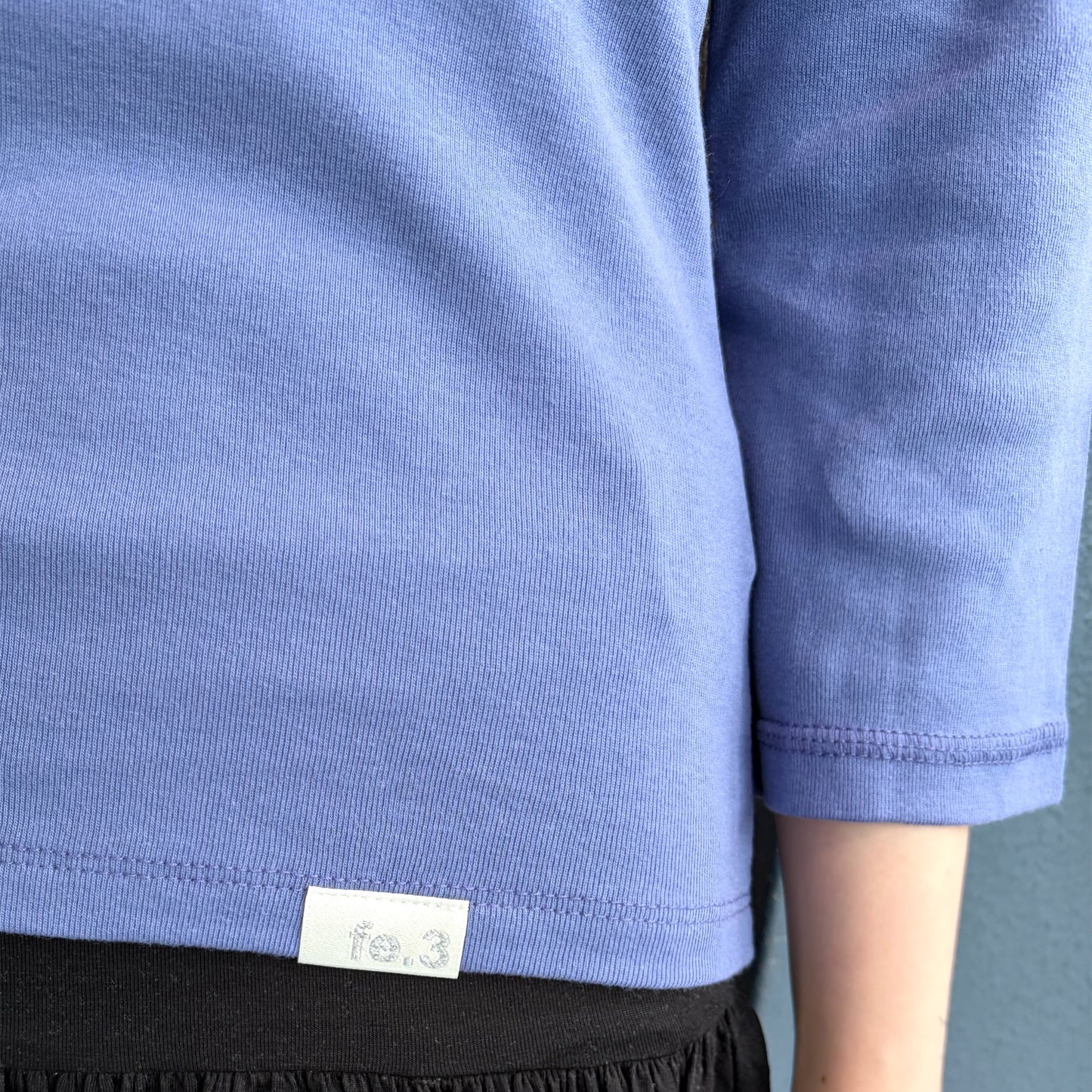 [fe.3] rib mellow top / blue purple / リブメロウトップ