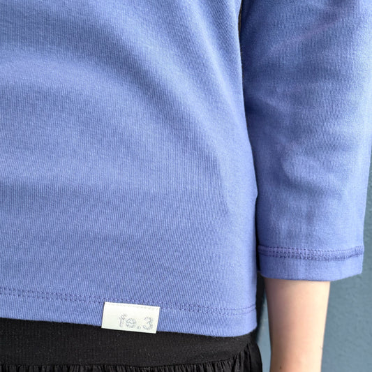 [fe.3] rib mellow top / blue purple / リブメロウトップ