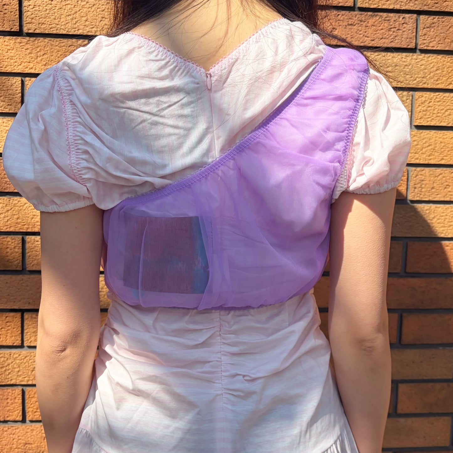 NICKER SHEER TOP / PURPLE / シアーランジェリートップ