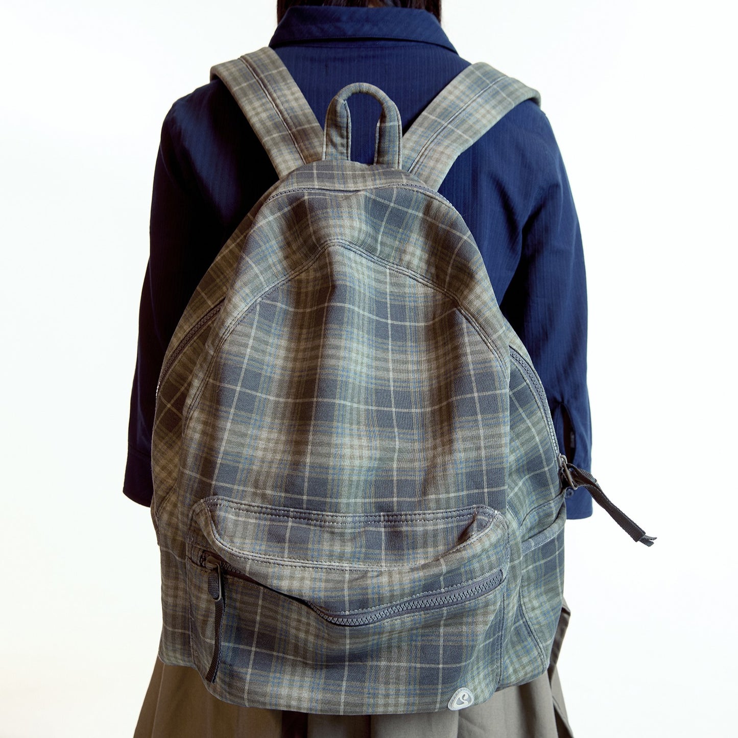 CHUNKY SWEAT CHECK BACKPACK / KHAKI / チェックスウェットバックパック