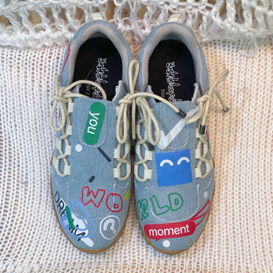 【Morio x yushokobayashiコラボレーションシューズ】Morio Double Bow / Denim / 23cm