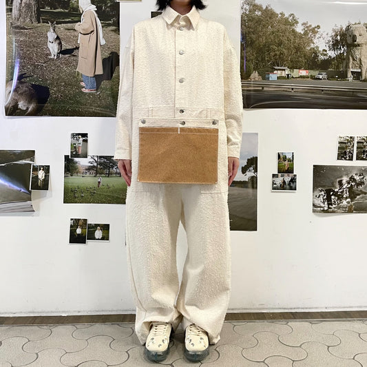 jump suit / white / ジャンプスーツ