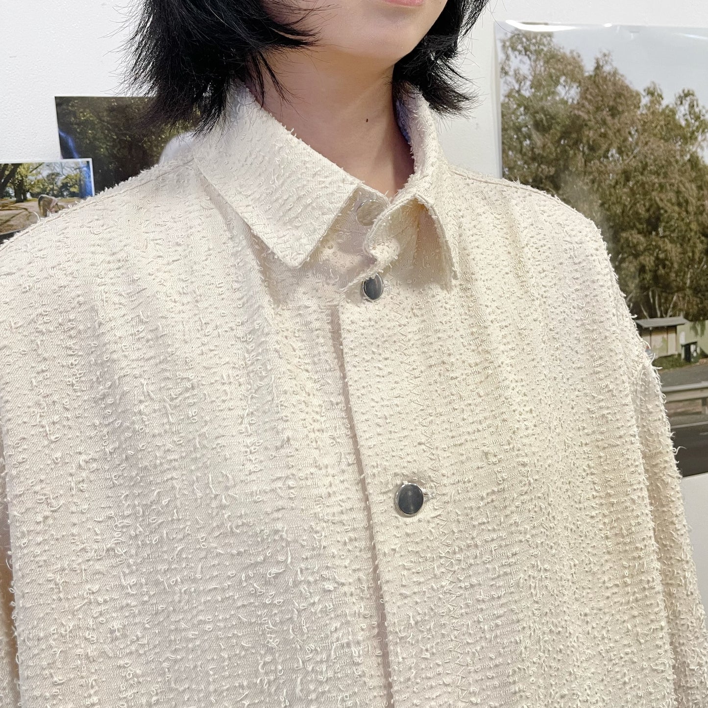 jump suit / white / ジャンプスーツ