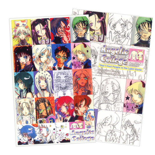【oliwa】Angel Grid Sticker / ステッカー