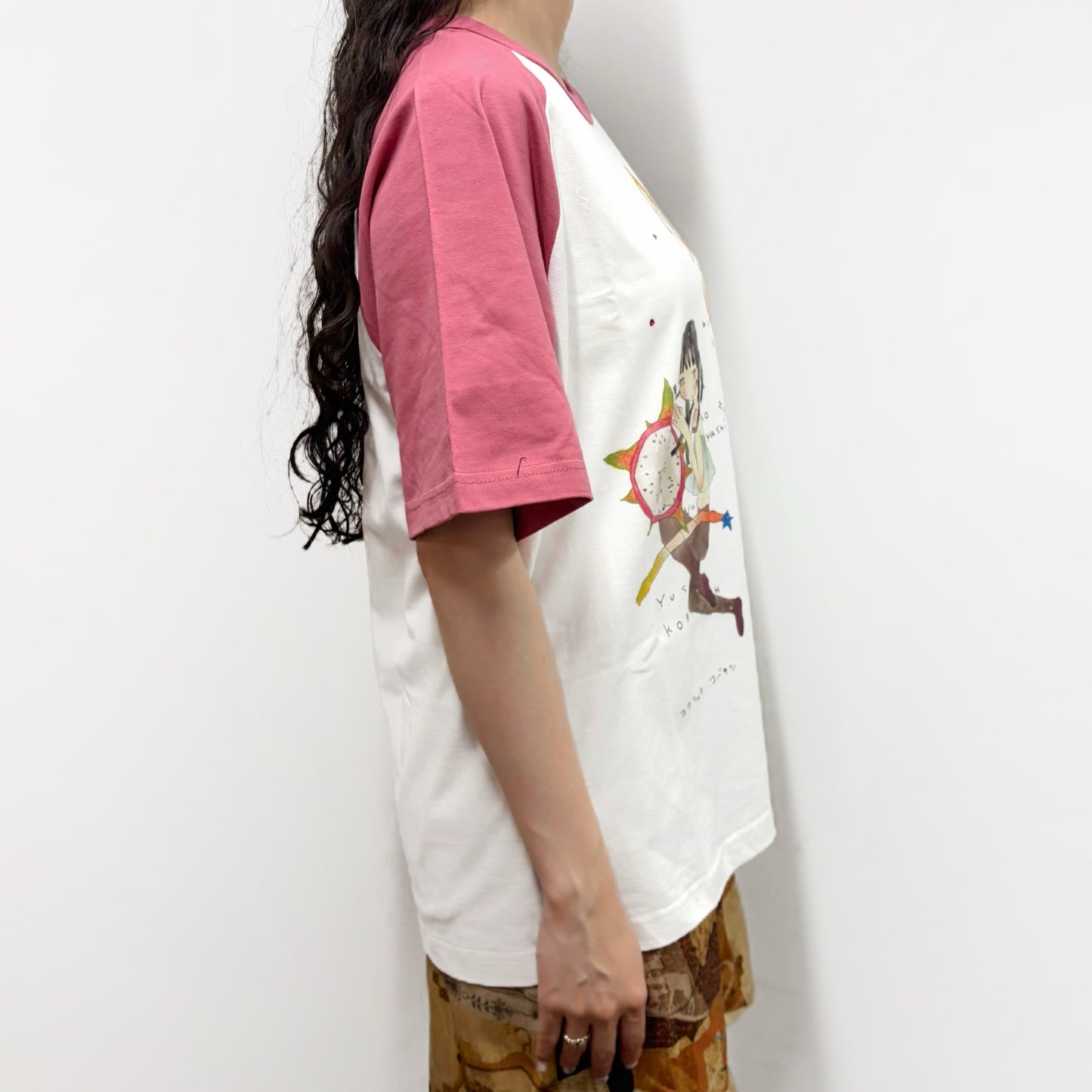 Megumi Okubo raglanTshirts / red / Sサイズ / 大久保惠コラボレーションTシャツ
