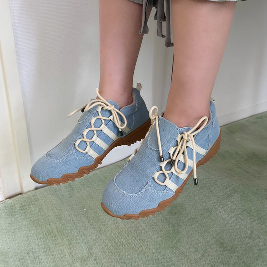 Double Bow / Denim / yushokobayashiスニーカー