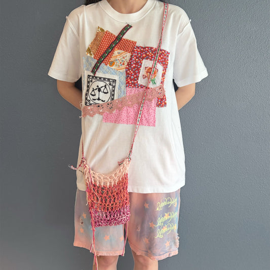 Knit mini bag D / ニットミニバッグ