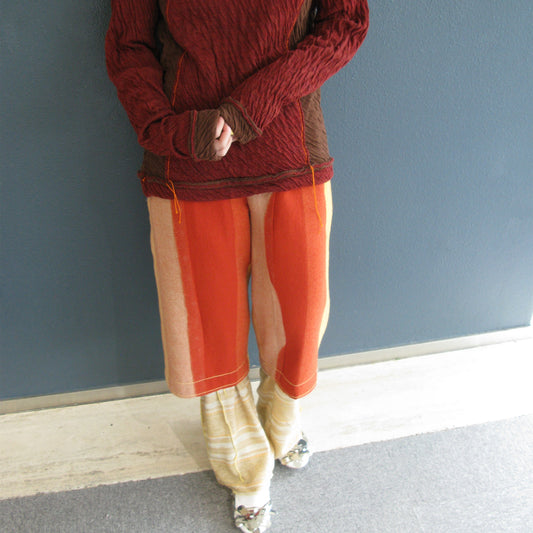 needle punch wool pants / orange / ニードルパンチウールパンツ