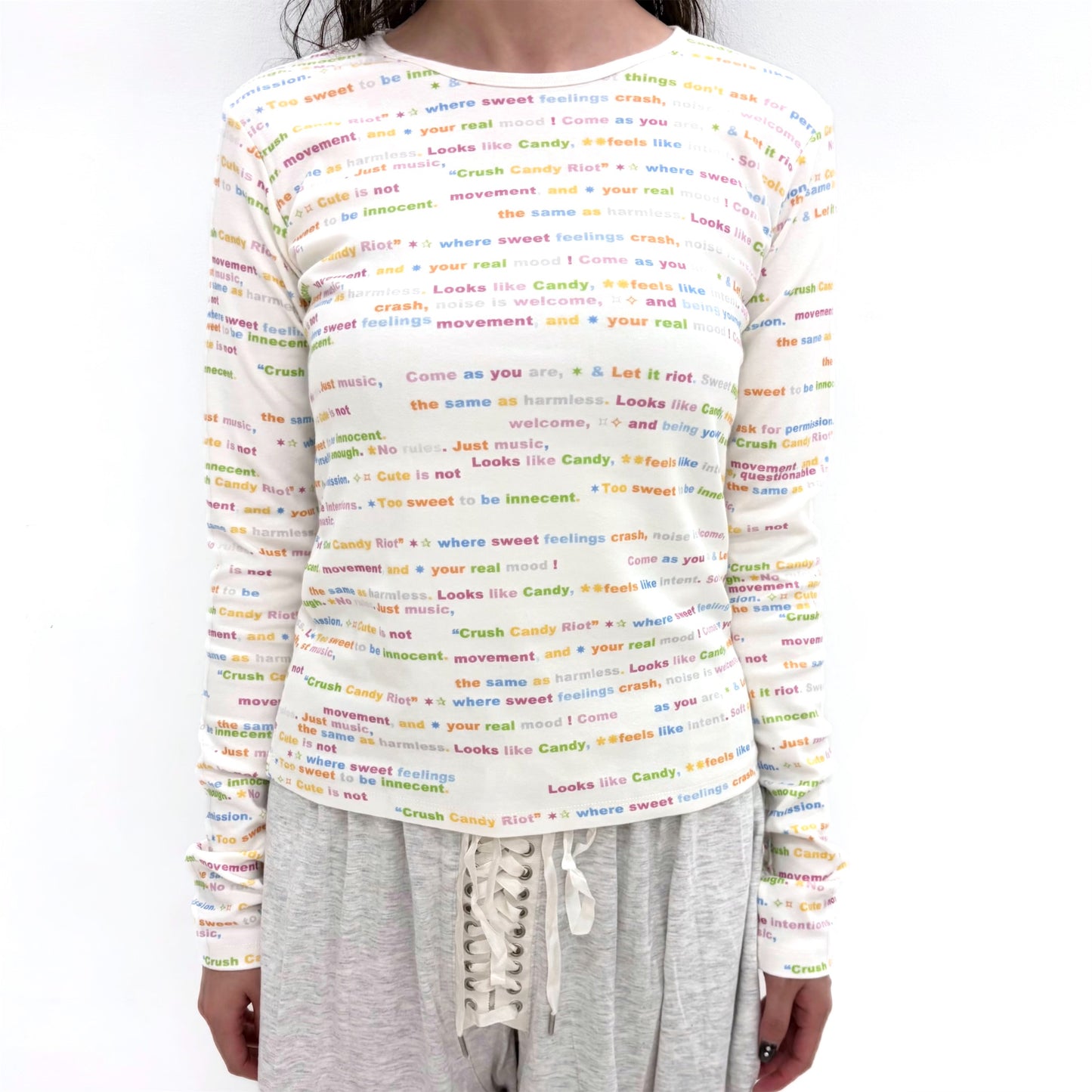[F.E.E.S] jersey pattern long top / C.C.R / プリントロングスリーブTシャツ
