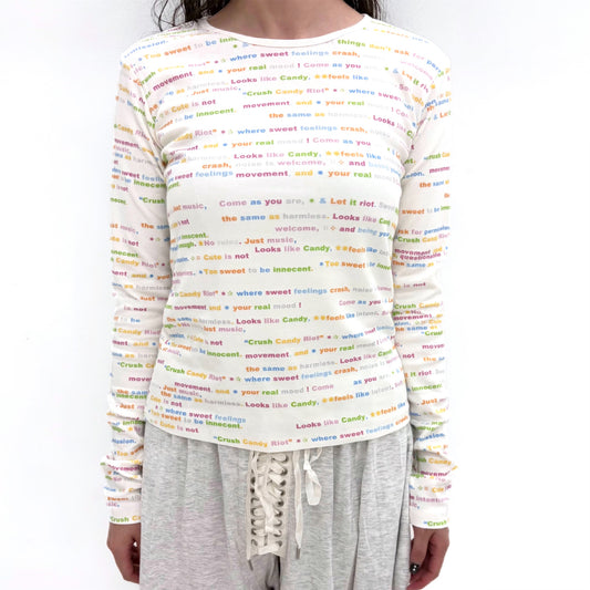 [F.E.E.S] jersey pattern long top / C.C.R / プリントロングスリーブTシャツ