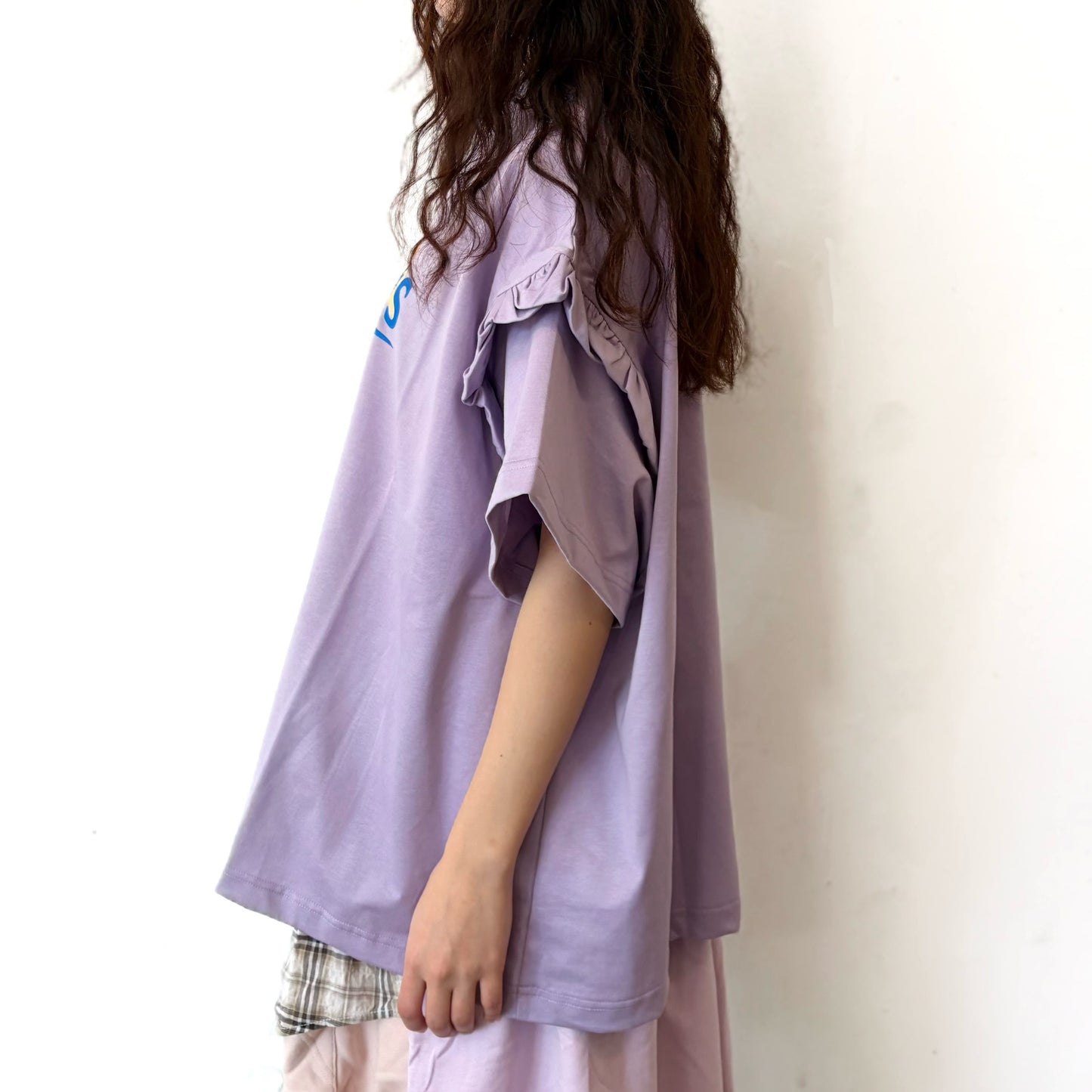 SHRINK T-SHIRT / PURPLE - PARADIS / シュリンクグラフィックTシャツ