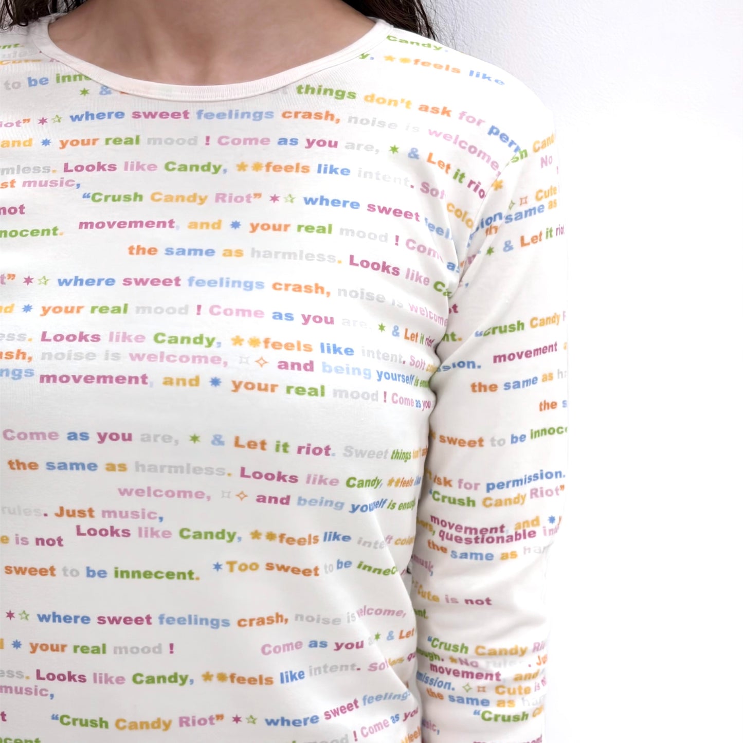 [F.E.E.S] jersey pattern long top / C.C.R / プリントロングスリーブTシャツ