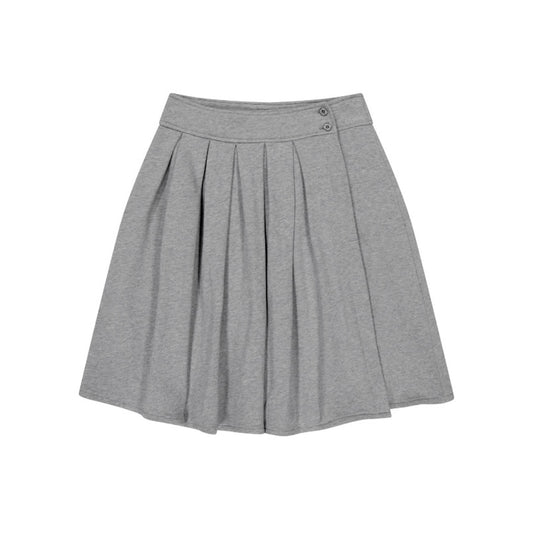 COZY SWEAT WRAP SKIRT / MELANGE GREY / スウェットラップスカート