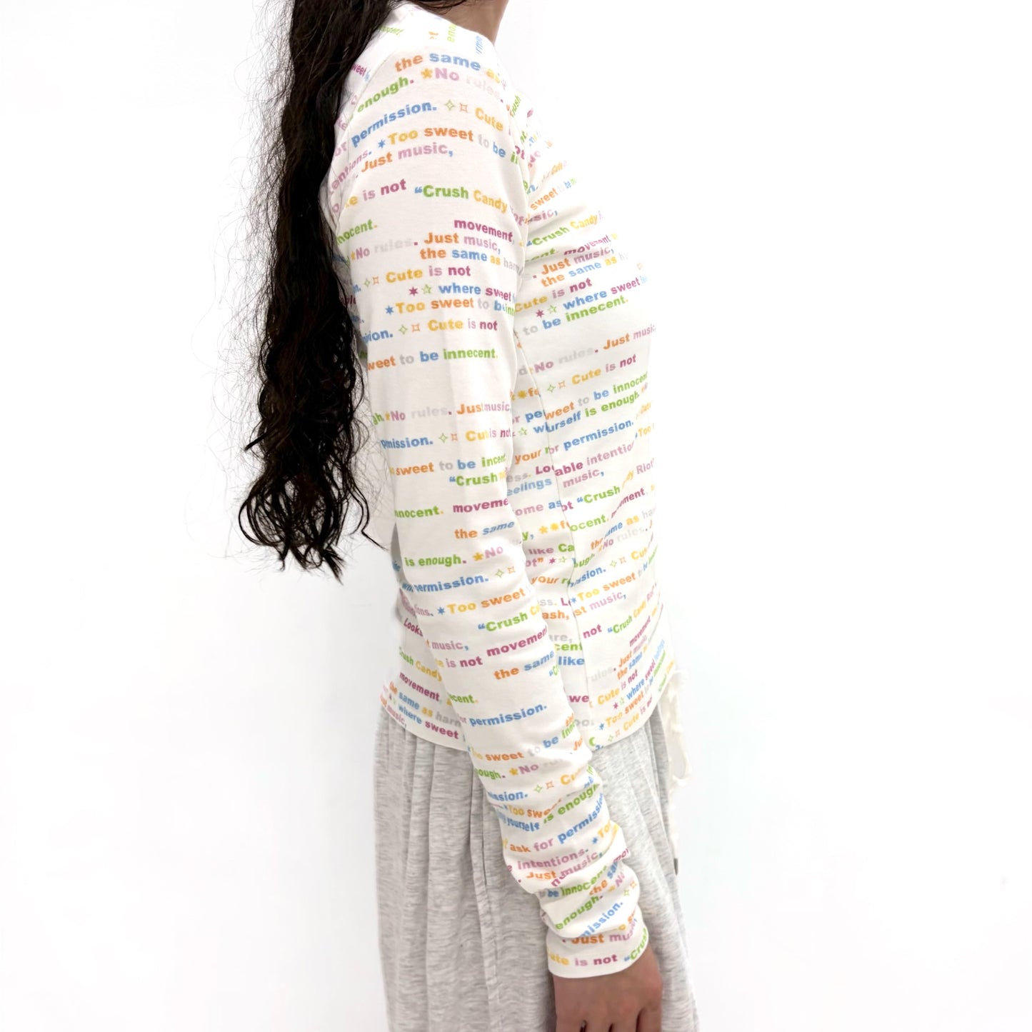 [F.E.E.S] jersey pattern long top / C.C.R / プリントロングスリーブTシャツ