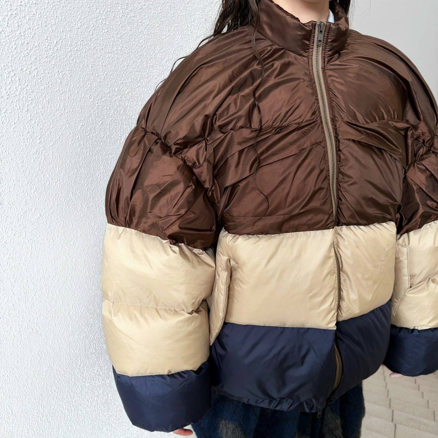 WRINKLE DOWN COAT / MULTI / ダブルジップダウンジャケット