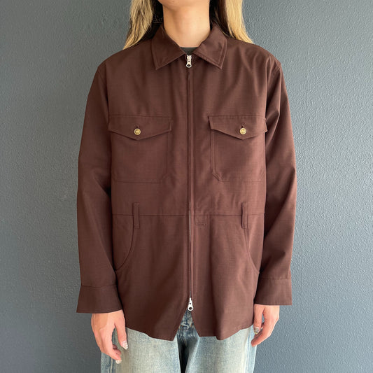 All-in-one Jumper / Brown / ダブルジップジャンパー