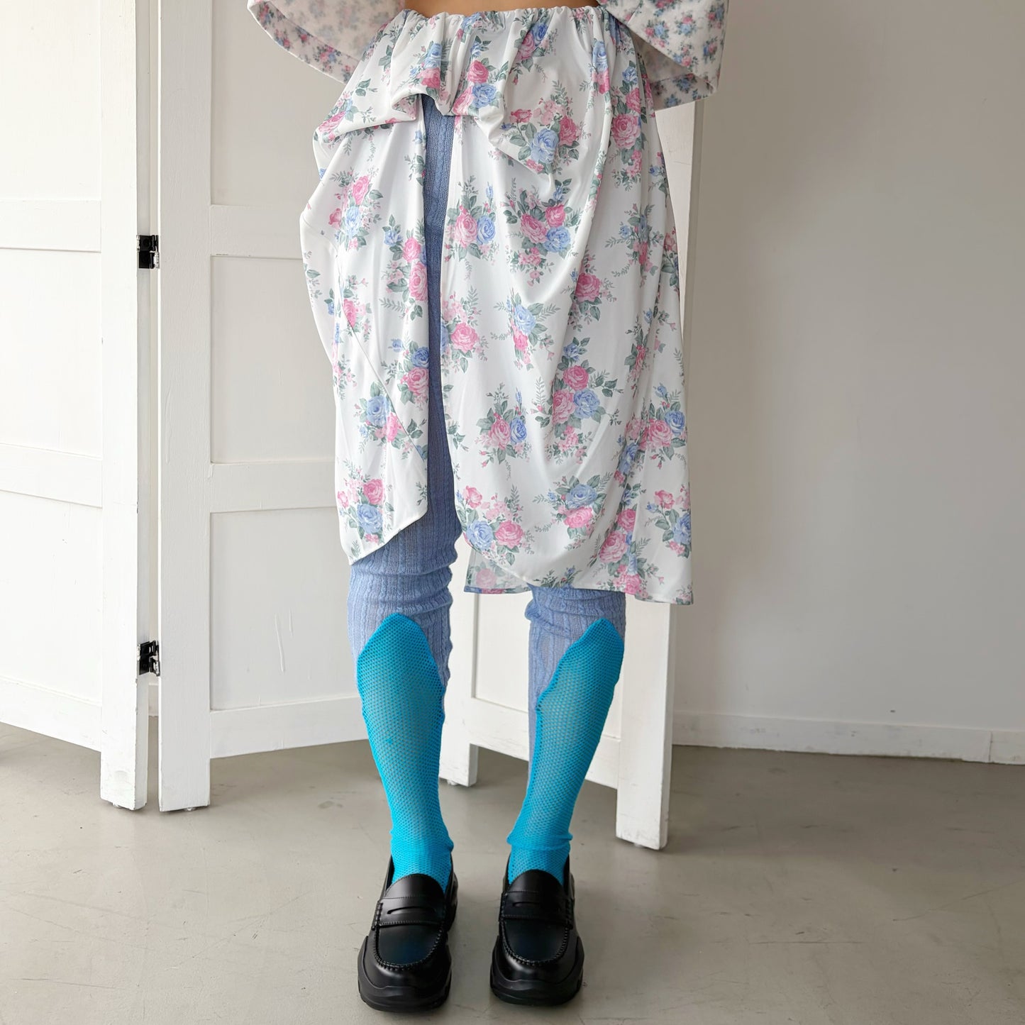 SKIRT&TIGHTS / BLUE / スカート&タイツ
