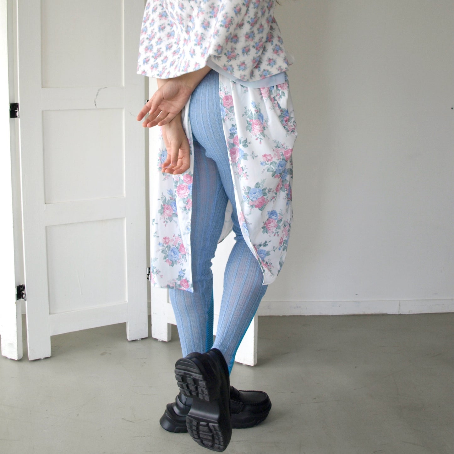 SKIRT&TIGHTS / BLUE / スカート&タイツ