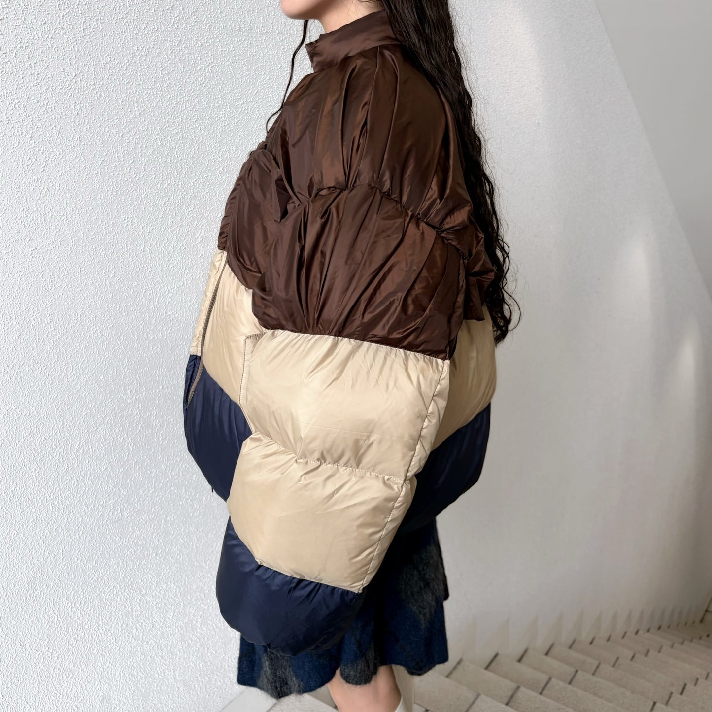 WRINKLE DOWN COAT / MULTI / ダブルジップダウンジャケット