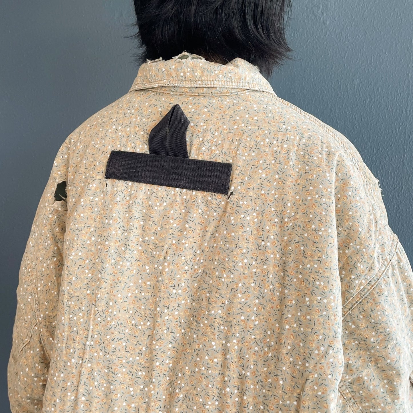 DESTROY BONDING UTILITY JACKET / KHAKI FLORAL / デストロイボンディングジャケット