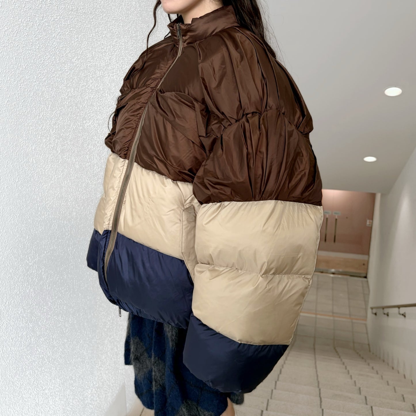 WRINKLE DOWN COAT / MULTI / ダブルジップダウンジャケット