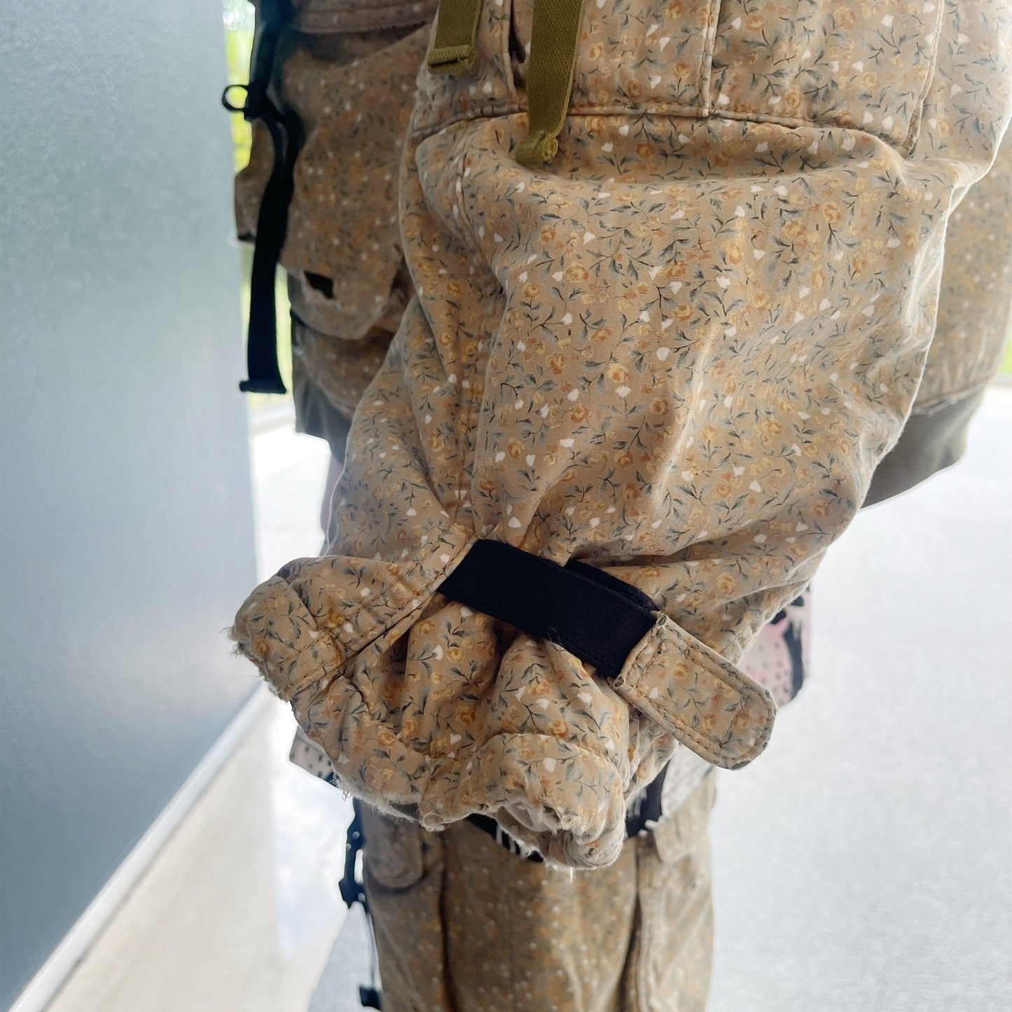 DESTROY BONDING UTILITY JACKET / KHAKI FLORAL / デストロイボンディングジャケット