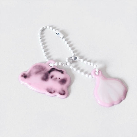 【lizilin】Bubble cotton pendant / キーリング