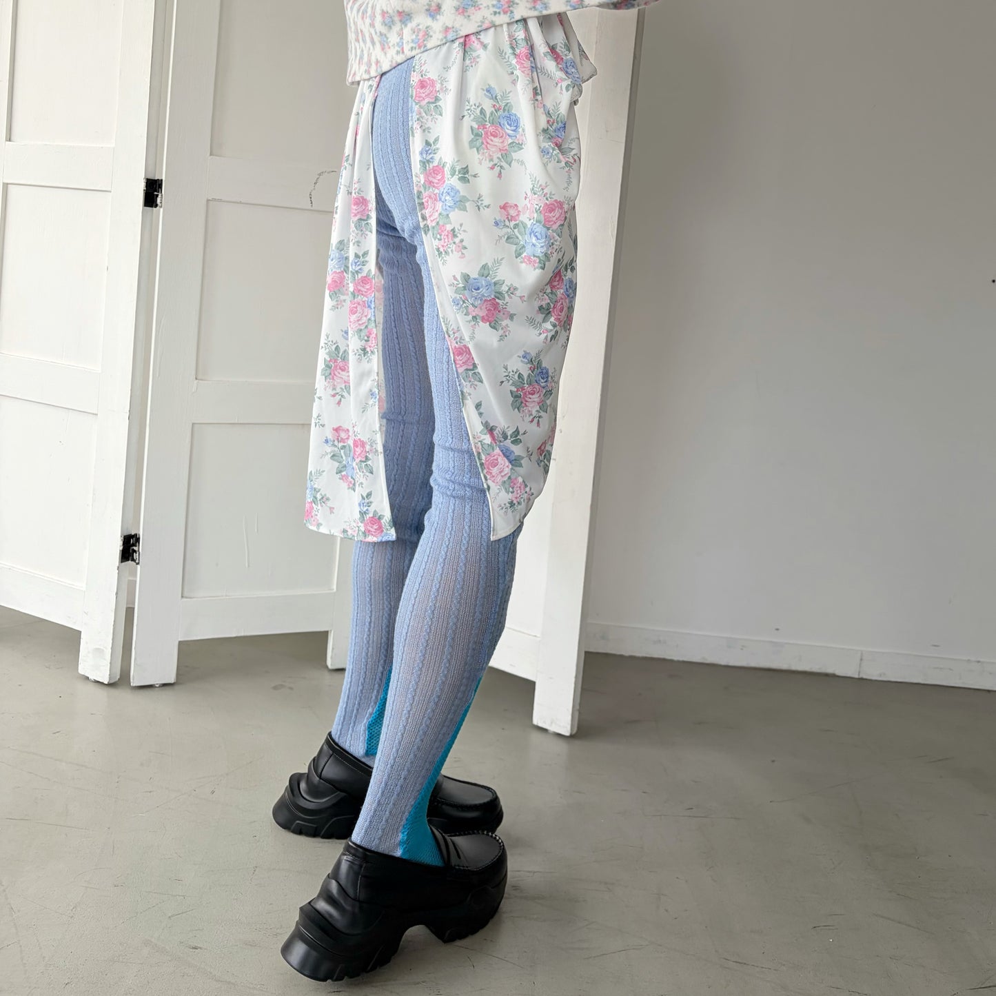 SKIRT&TIGHTS / BLUE / スカート&タイツ